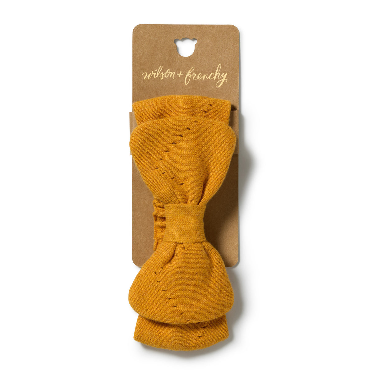 Wilson and Frenchy Organic Knitted Pointelle Headband - Marmalade | Hair Accessories | Bon Bon Tresor
