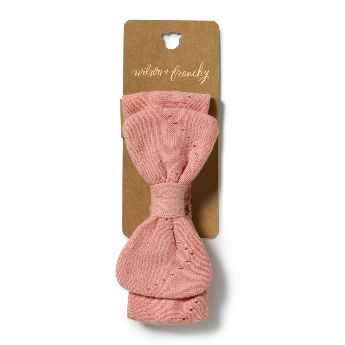Wilson and Frenchy Organic Knitted Pointelle Headband - Pink Petal | Hair Accessories | Bon Bon Tresor