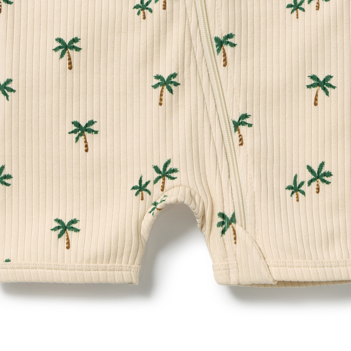 Wilson and Frenchy Baby Boys Tiny Palm Organic Boyleg Zipsuit | Rompers & Playsuits | Bon Bon Tresor