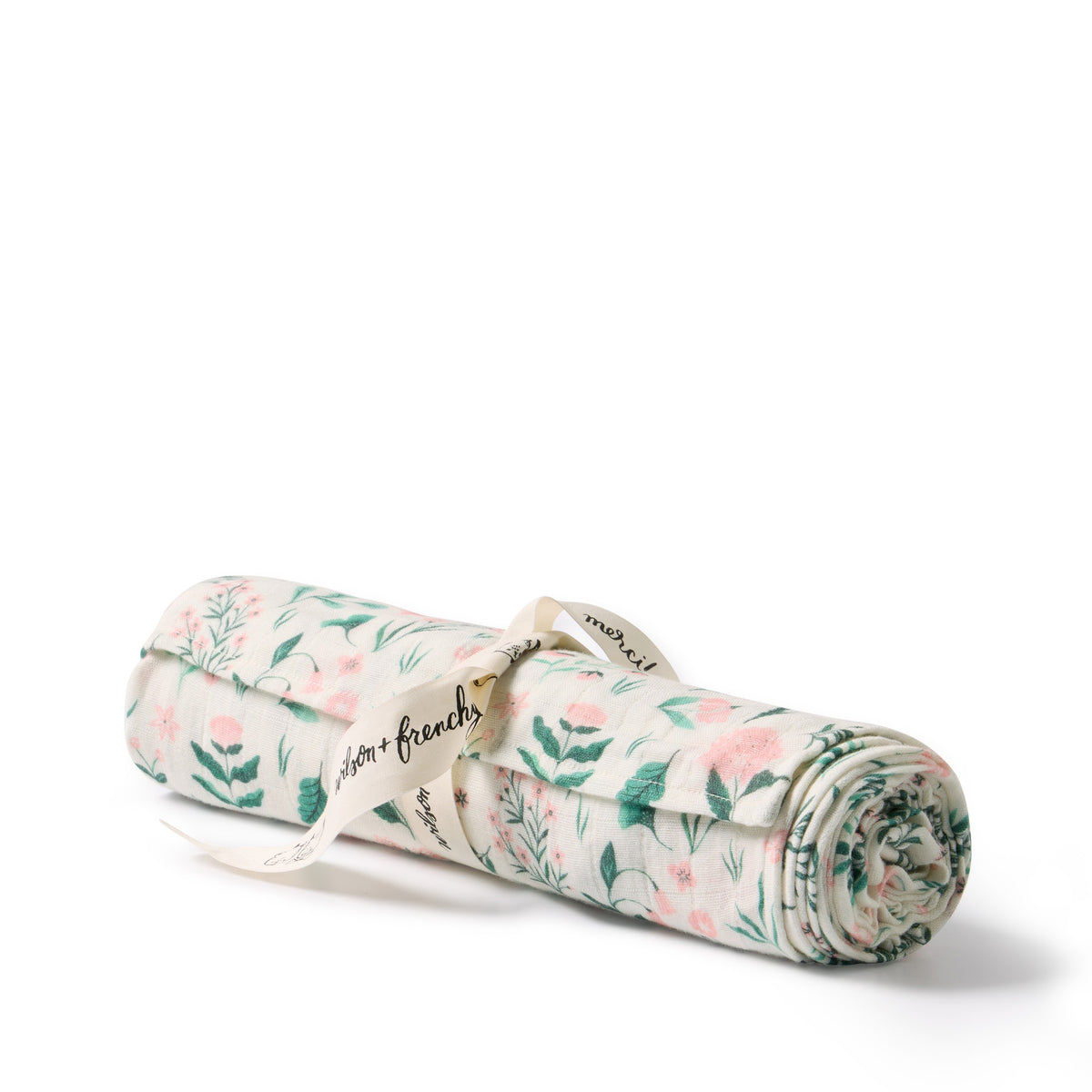 Wilson and Frenchy Sweet Bloom Organic Muslin Wrap | Wraps & Swaddles | Bon Bon Tresor