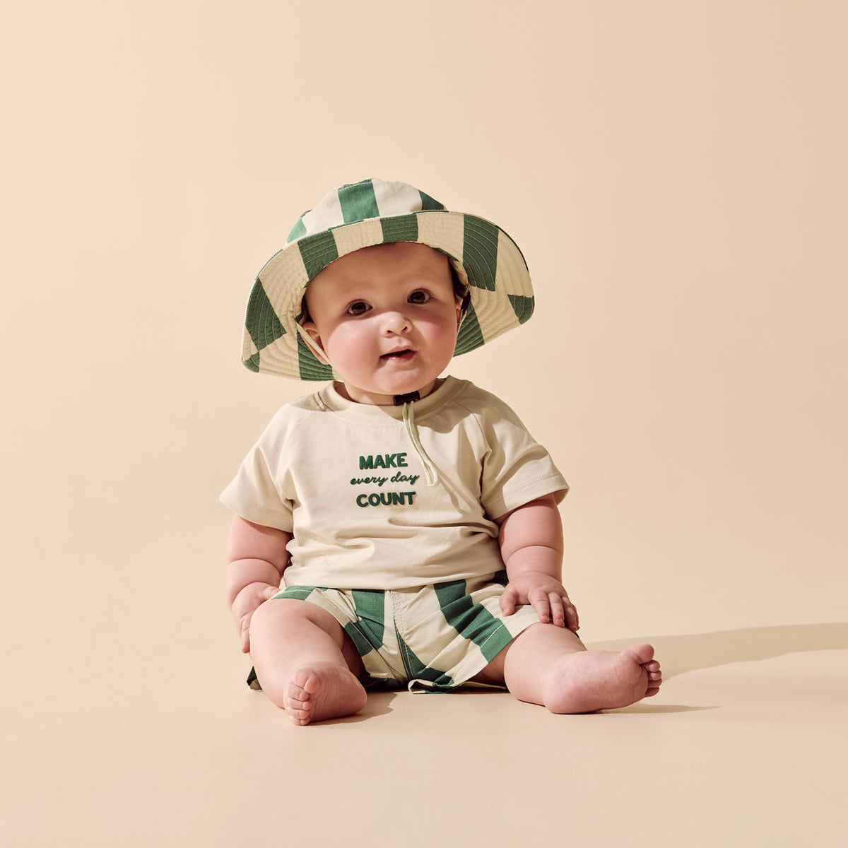 Wilson and Frenchy Baby Boys Make Every Day Count Organic Tee | Tops & Shirts | Bon Bon Tresor