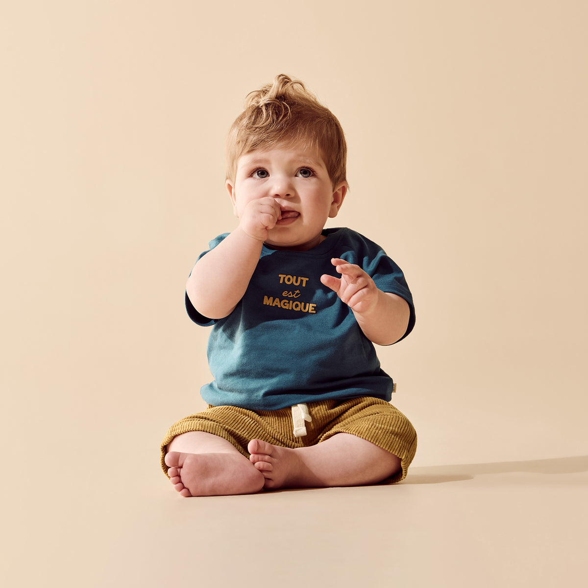 Wilson and Frenchy Baby Tout Est Magique Organic Tee | Tops & Shirts | Bon Bon Tresor