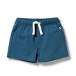 Wilson and Frenchy Bright Blue Organic Tie Front Short | Shorts | Bon Bon Tresor