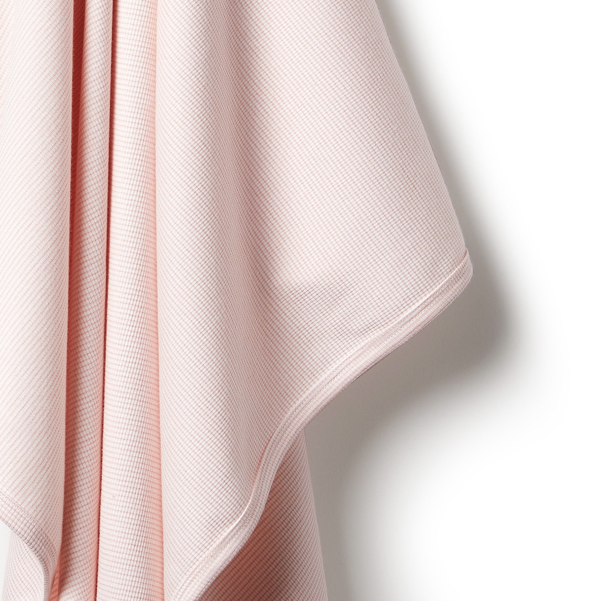 Wilson and Frenchy Organic Stripe Rib Bunny Rug - Cantaloupe | Wraps & Swaddles | Bon Bon Tresor