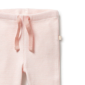 Wilson and Frenchy Organic Stripe Rib Legging - Cantaloupe | Pants & Shorts | Bon Bon Tresor