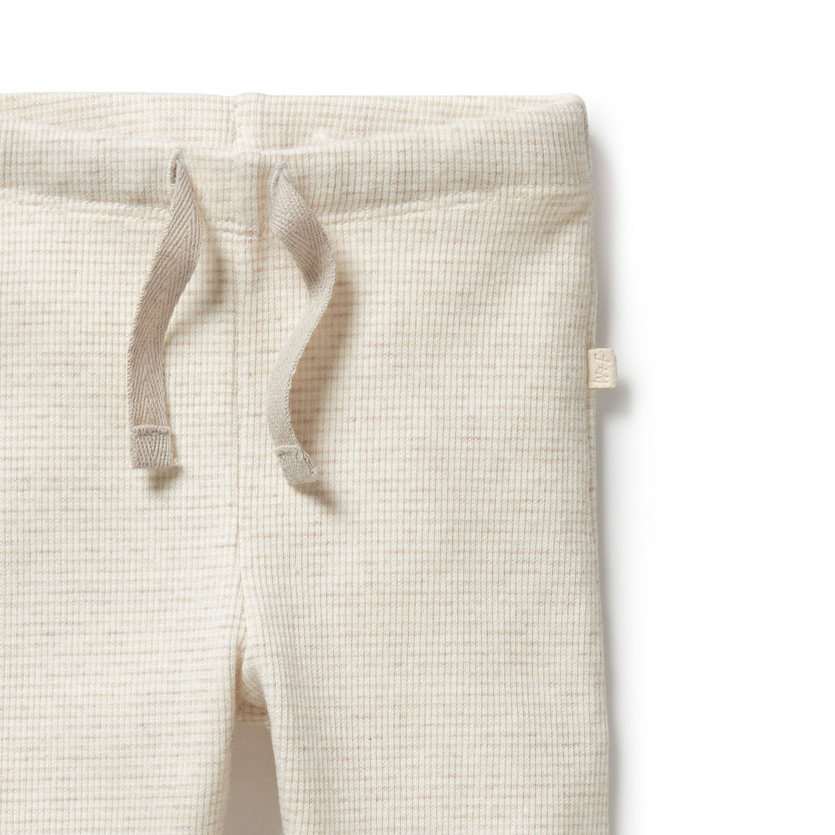 Wilson and Frenchy Organic Stripe Rib Legging - Oatmeal | Leggings | Bon Bon Tresor