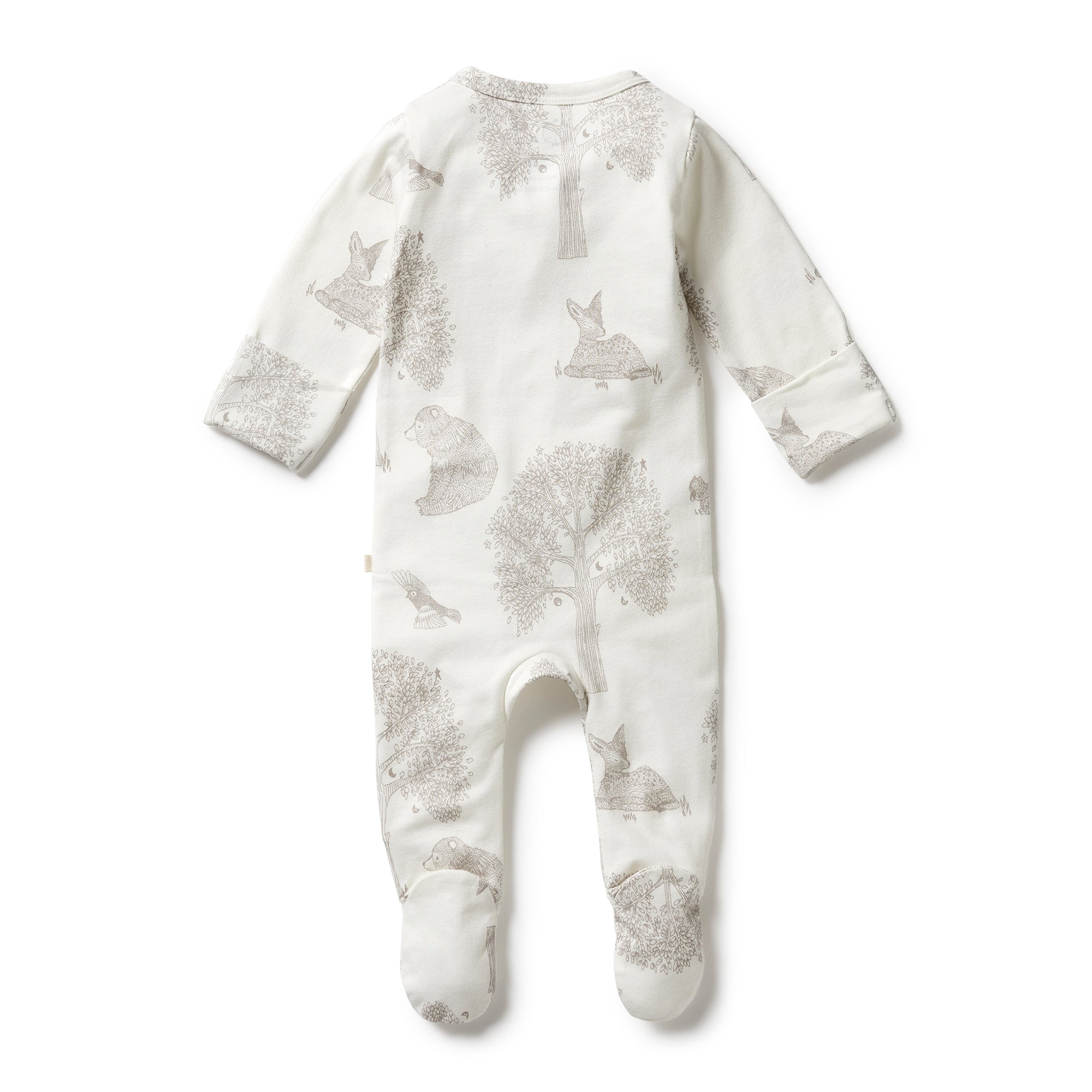 Wilson and Frenchy Organic Zipsuit with Feet - Welcome To The World