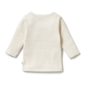 Wilson and Frenchy Organic Stripe Rib Long Sleeve Top - Oatmeal | Tops & T-Shirts | Bon Bon Tresor