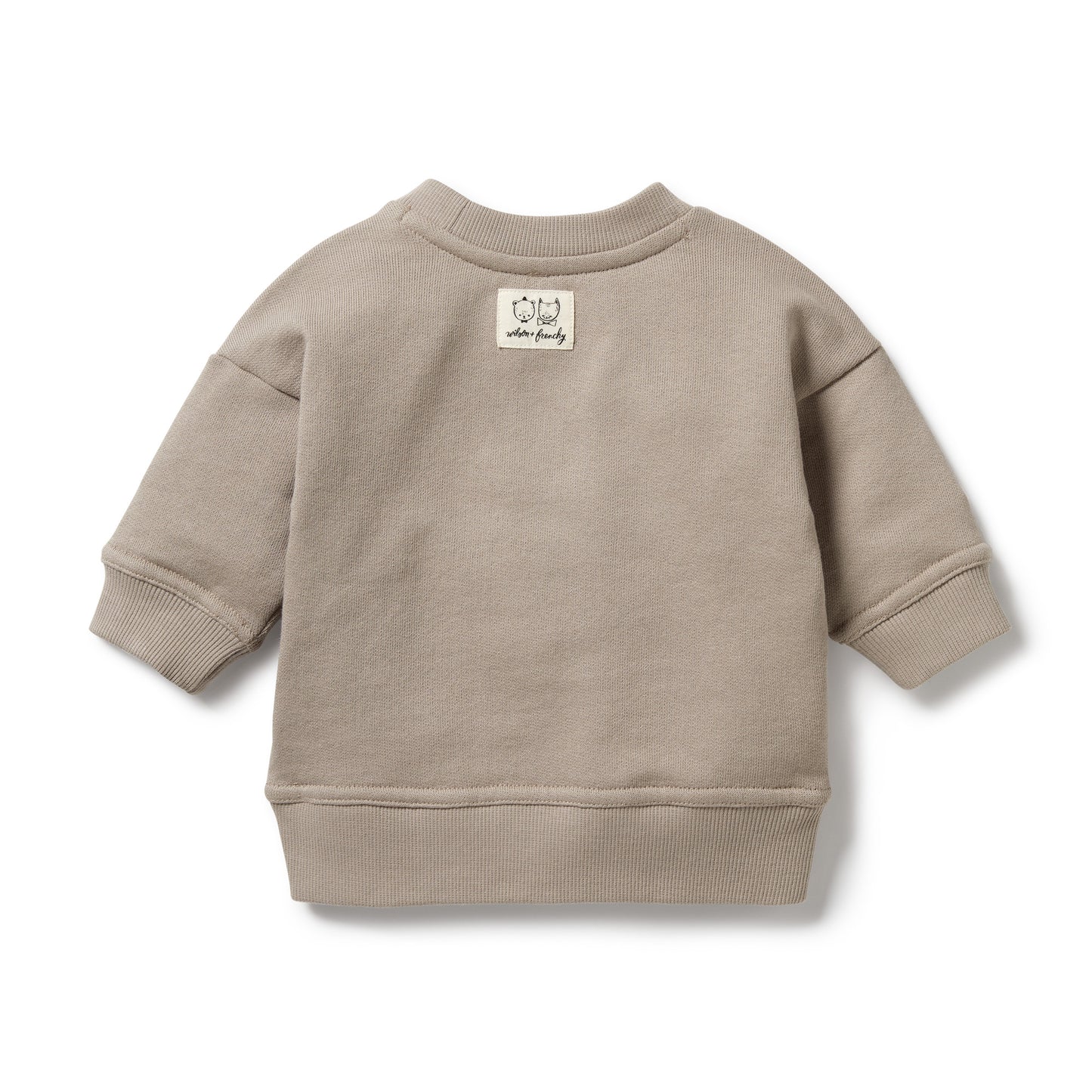 Wilson and Frenchy Organic French Terry Sweat Stone | Sweaters & Knitwear | Bon Bon Tresor