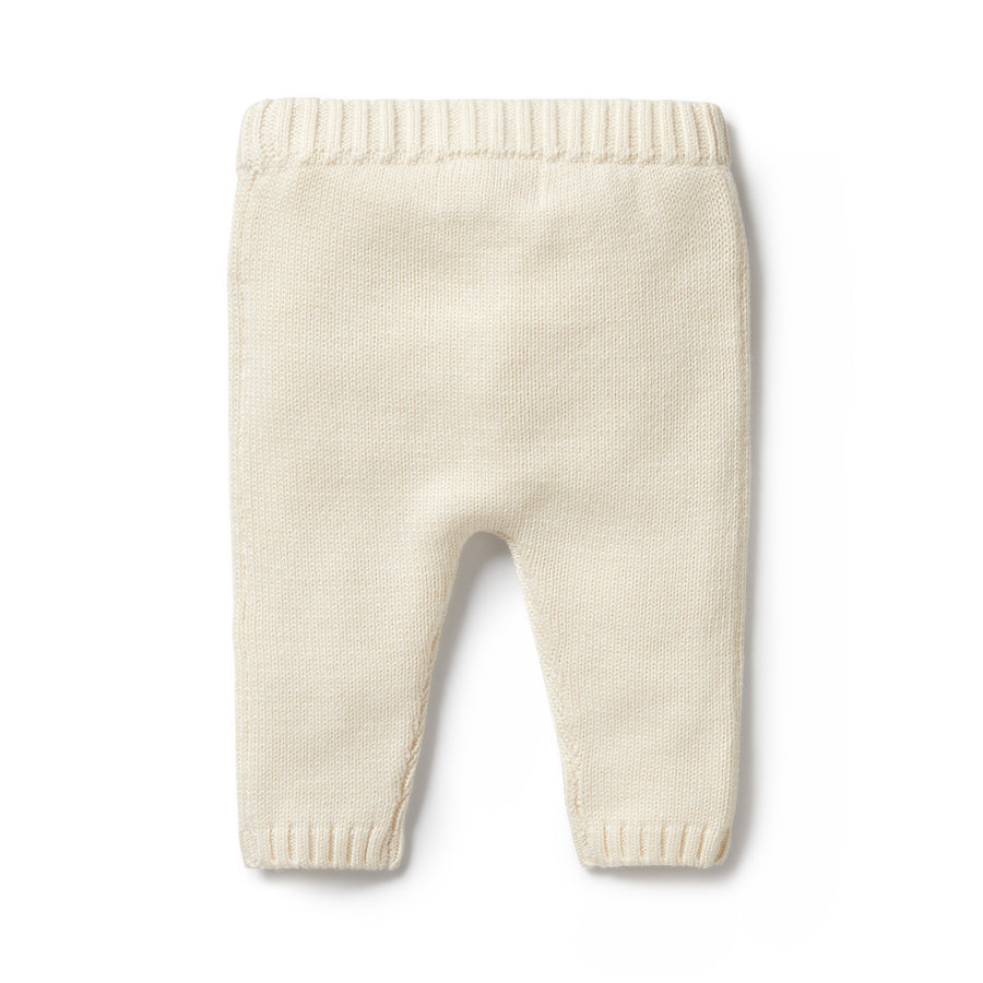 Wilson and Frenchy Knitted Legging - Ecru | Pants & Shorts | Bon Bon Tresor