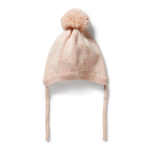 Wilson and Frenchy Organic Knitted Bonnet - Fairy Floss | Beanie | Bon Bon Tresor