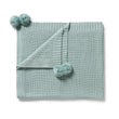 Wilson and Frenchy Organic Knitted Blanket - Duck Egg | Blankets | Bon Bon Tresor
