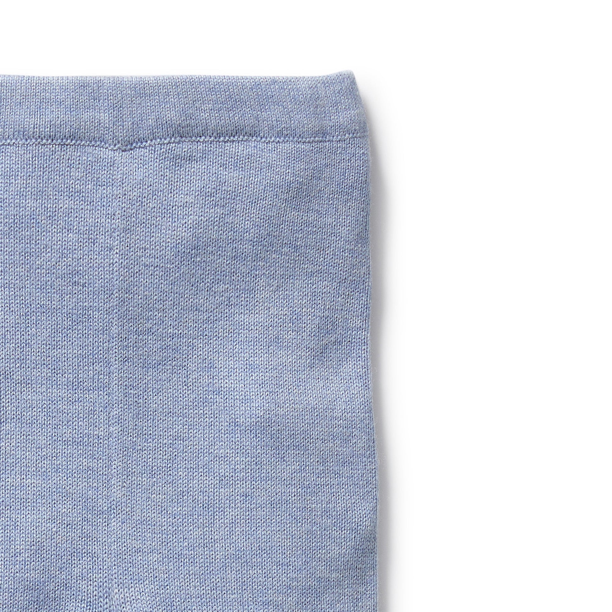Wilson and Frenchy Organic Knitted Legging With Feet - Blue Speckle | Pants & Shorts | Bon Bon Tresor