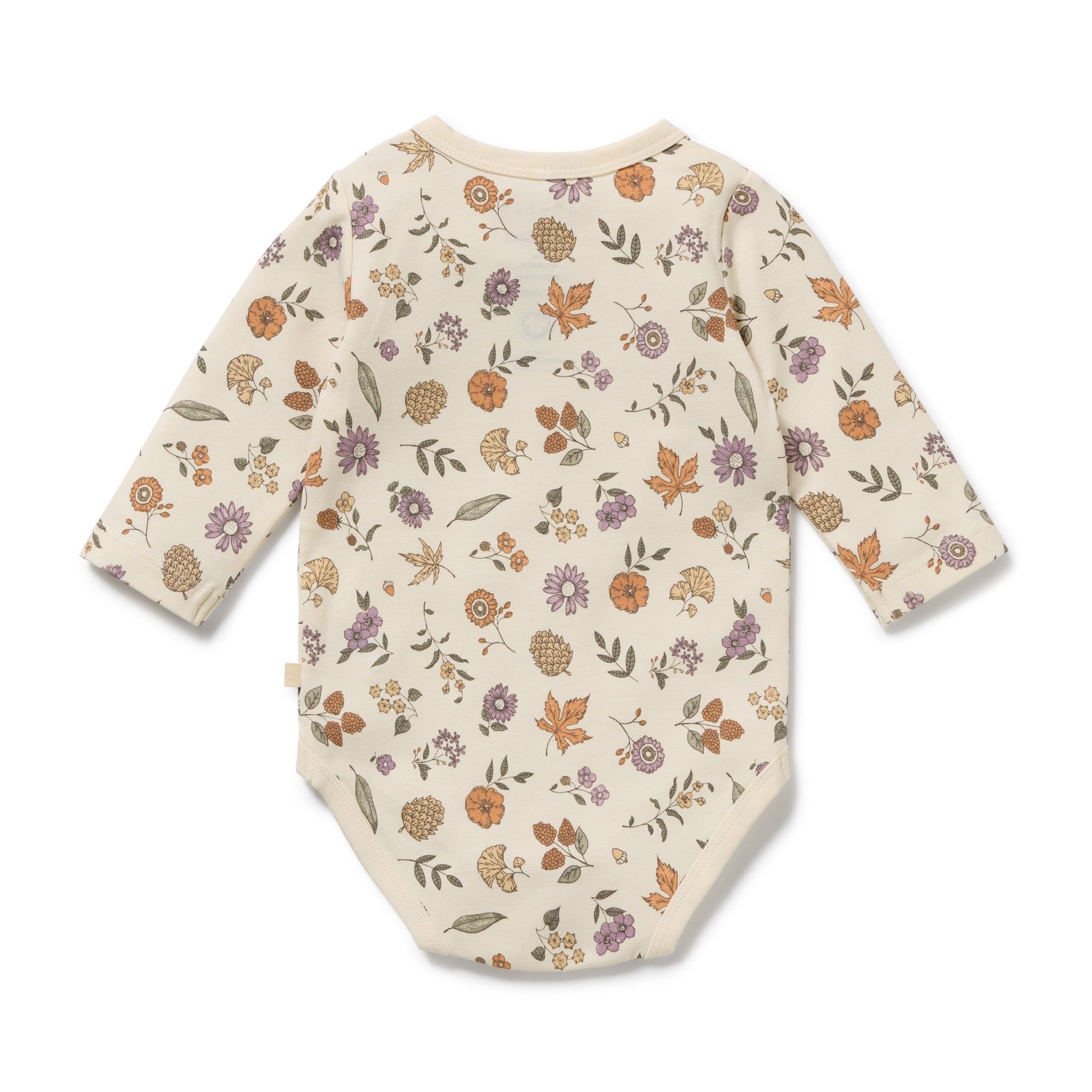 Wilson and Frenchy Girls Organic Long Sleeved Bodysuit - Maple Glow | Rompers & Playsuits | Bon Bon Tresor