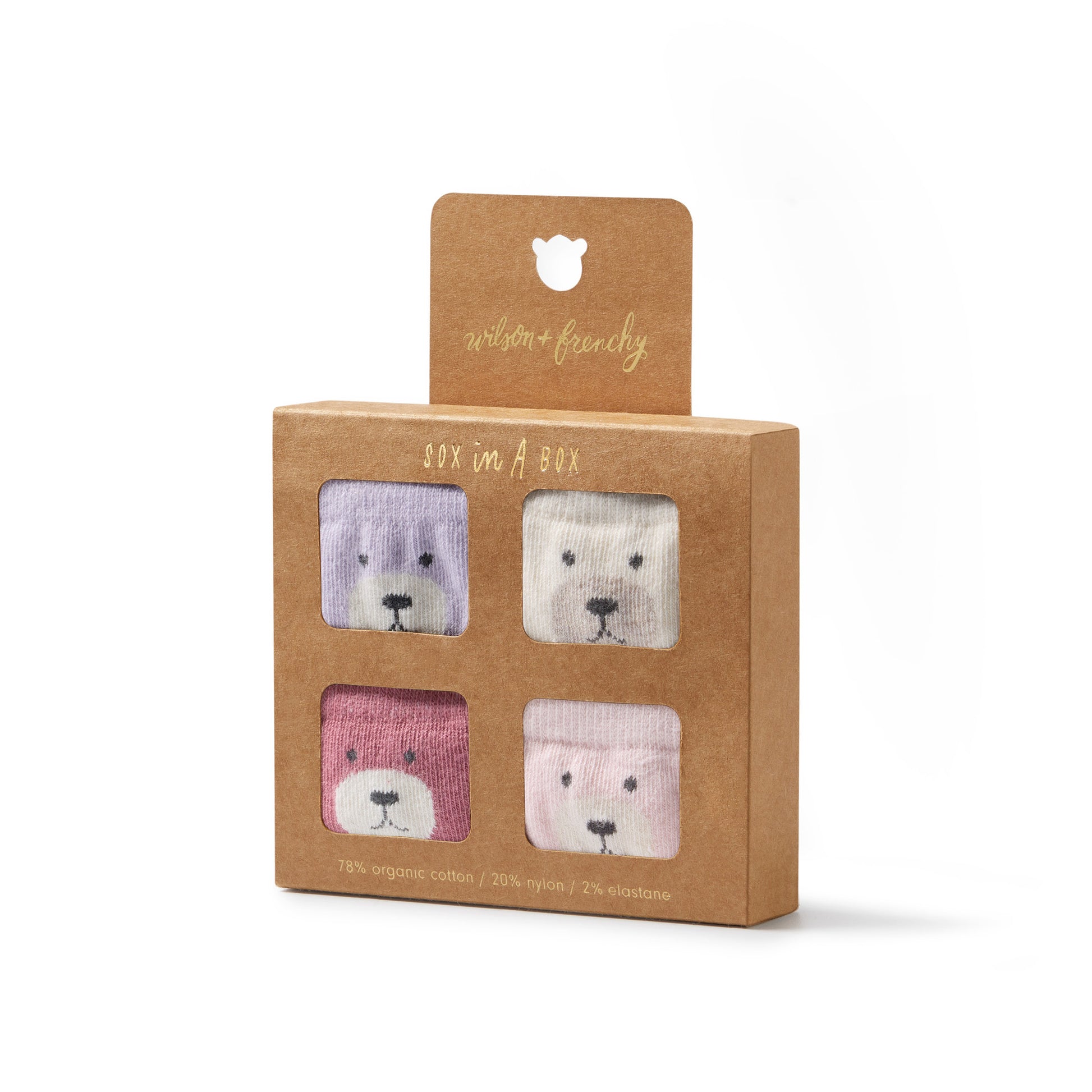 Wilson and Frenchy Girls Organic 4 Pack Baby Socks | Socks | Bon Bon Tresor