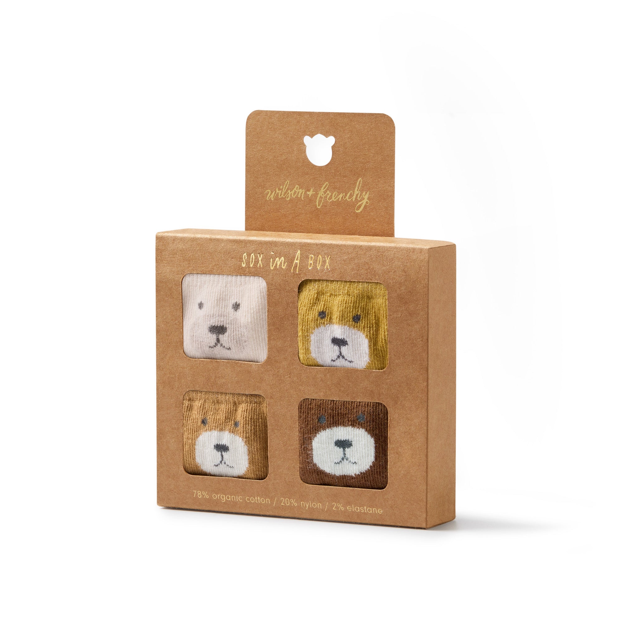 Wilson and Frenchy Organic 4 Pack Baby Socks