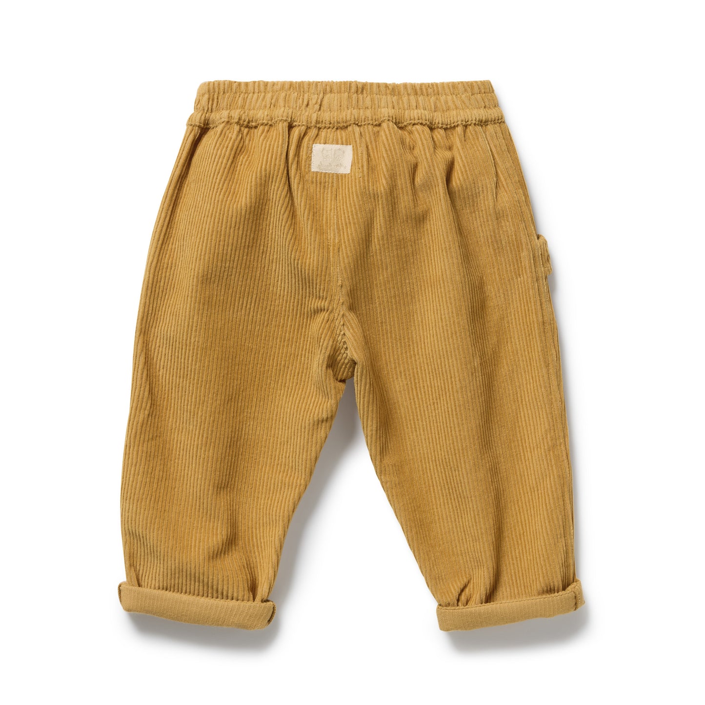 Wilson and Frenchy Girls Organic Corduroy Ruffle Pant - Amber Glow | Trousers | Bon Bon Tresor