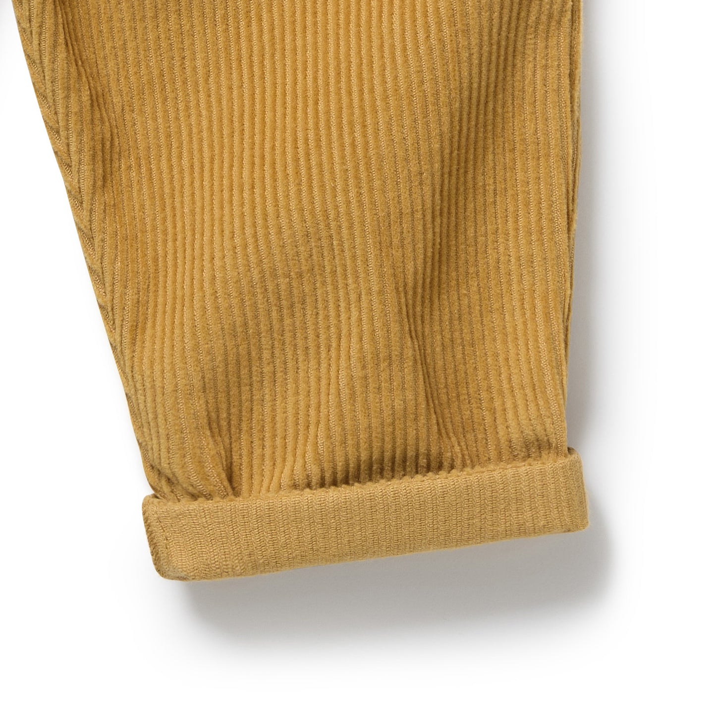 Wilson and Frenchy Girls Organic Corduroy Ruffle Pant - Amber Glow | Trousers | Bon Bon Tresor