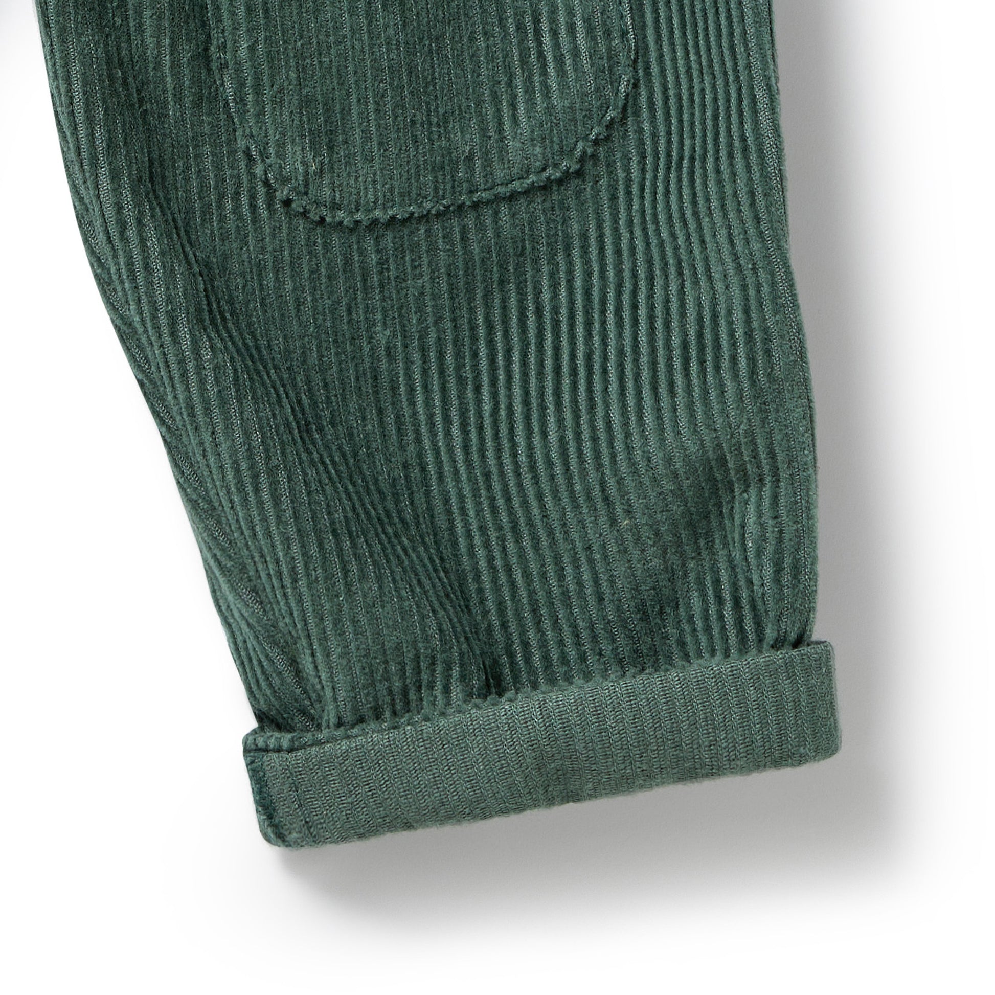 Wilson and Frenchy Organic Corduroy Pant - Moss Green | Trousers | Bon Bon Tresor