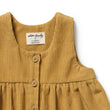 Wilson and Frenchy Girls Organic Corduroy Dress - Amber Glow | Dresses | Bon Bon Tresor