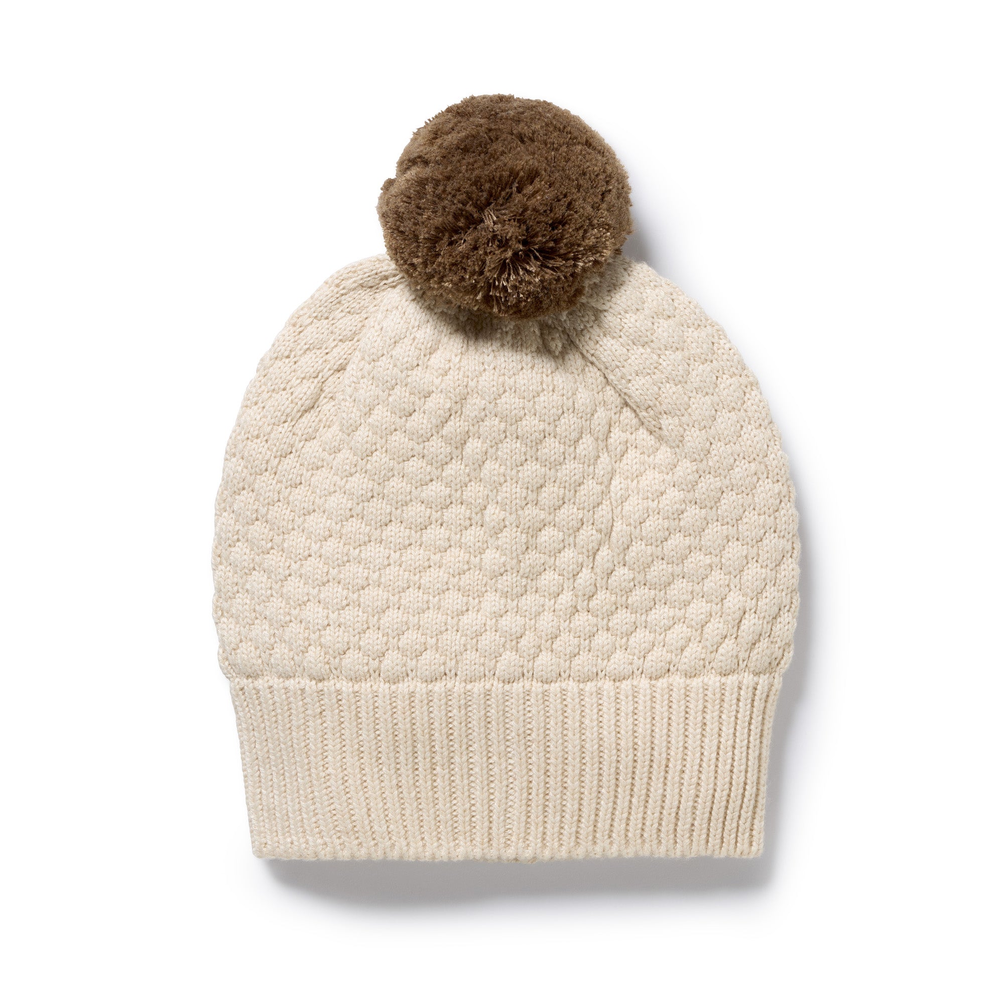 Wilson and Frenchy Organic Knitted Bubble Hat - Cream | Hats | Bon Bon Tresor
