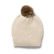 Wilson and Frenchy Organic Knitted Bubble Hat - Cream | Hats | Bon Bon Tresor