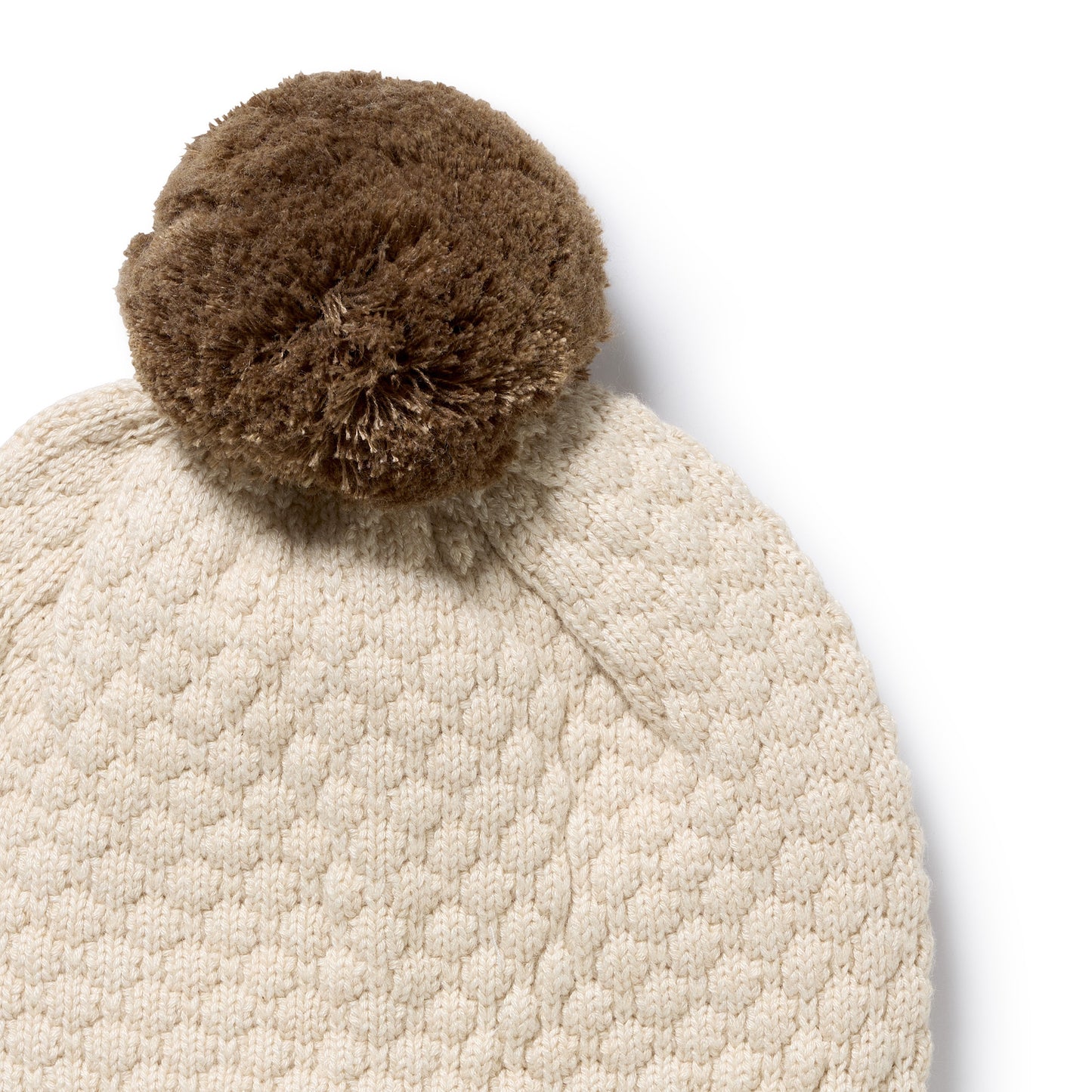 Wilson and Frenchy Organic Knitted Bubble Hat - Cream | Hats | Bon Bon Tresor