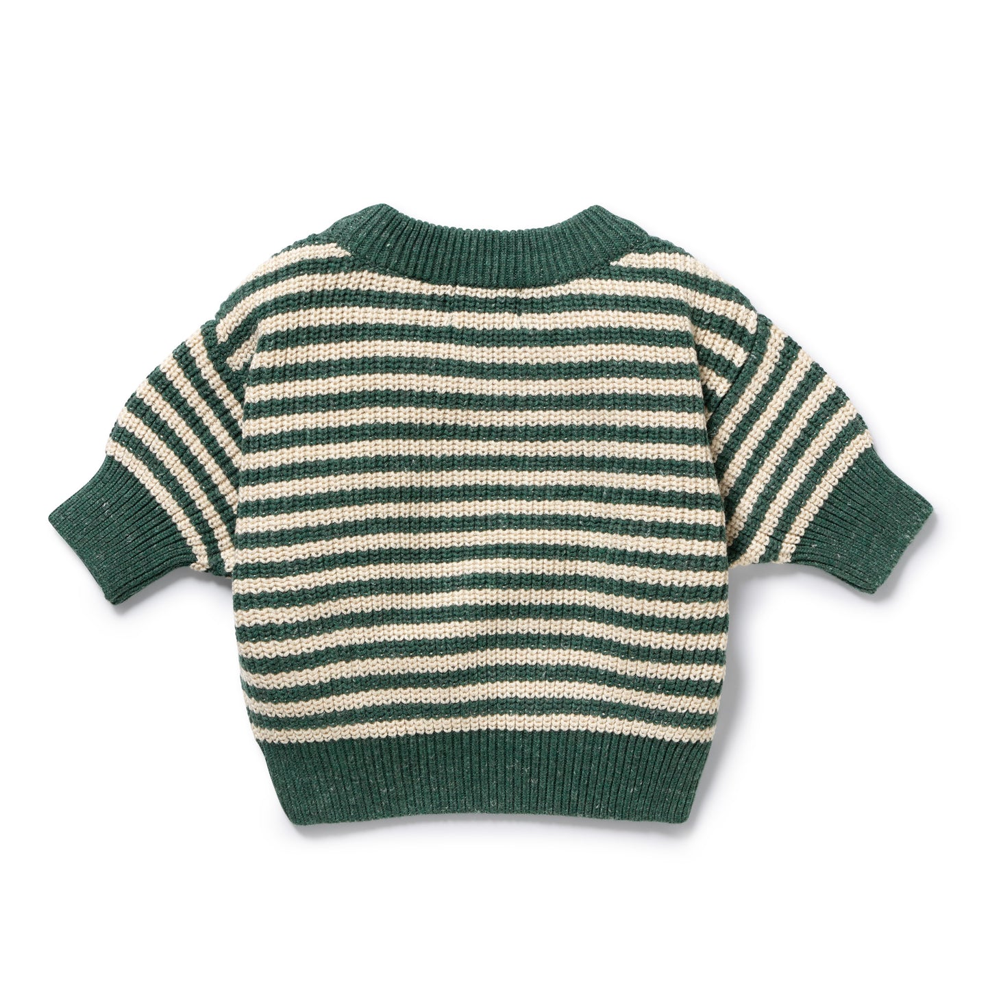 Wilson and Frenchy Organic Knitted Stripe Jumper - Clover | Sweaters & Knitwear | Bon Bon Tresor