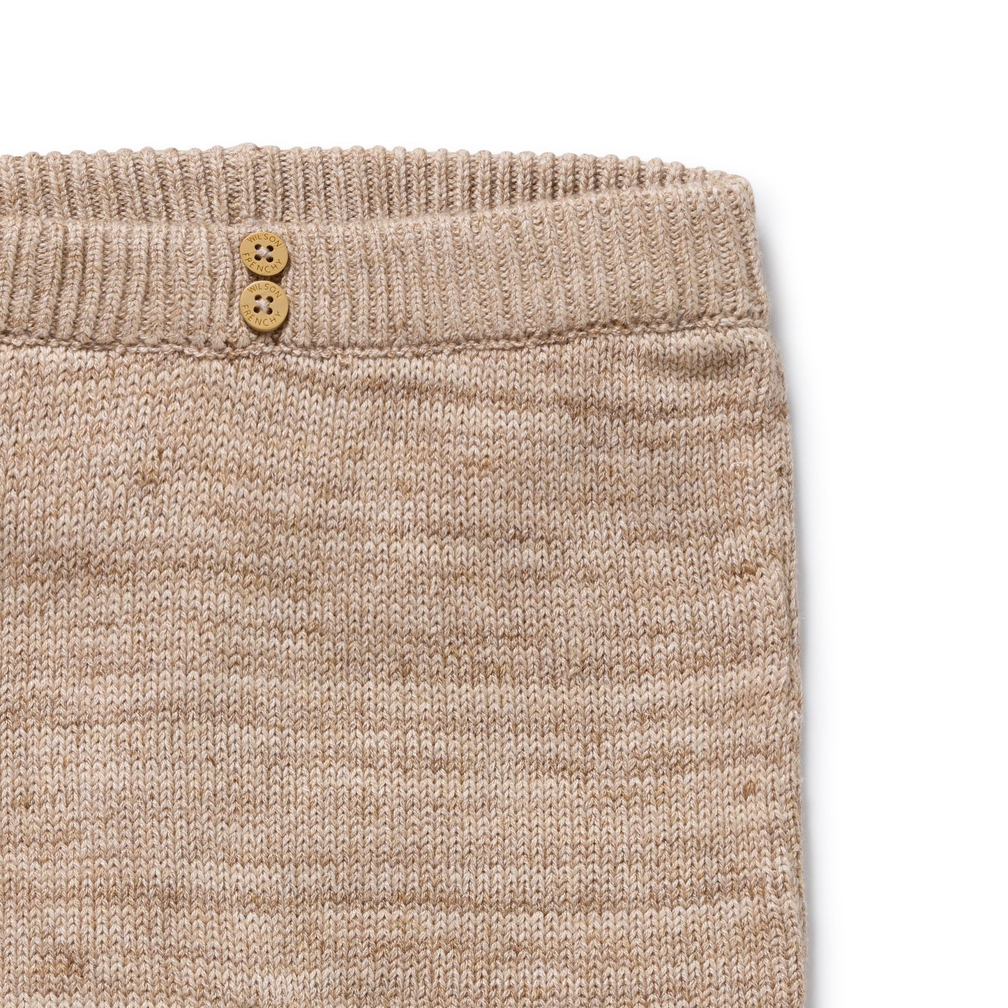 Wilson and Frenchy Baby Boy Organic Knitted Legging - Sandstone | Leggings | Bon Bon Tresor