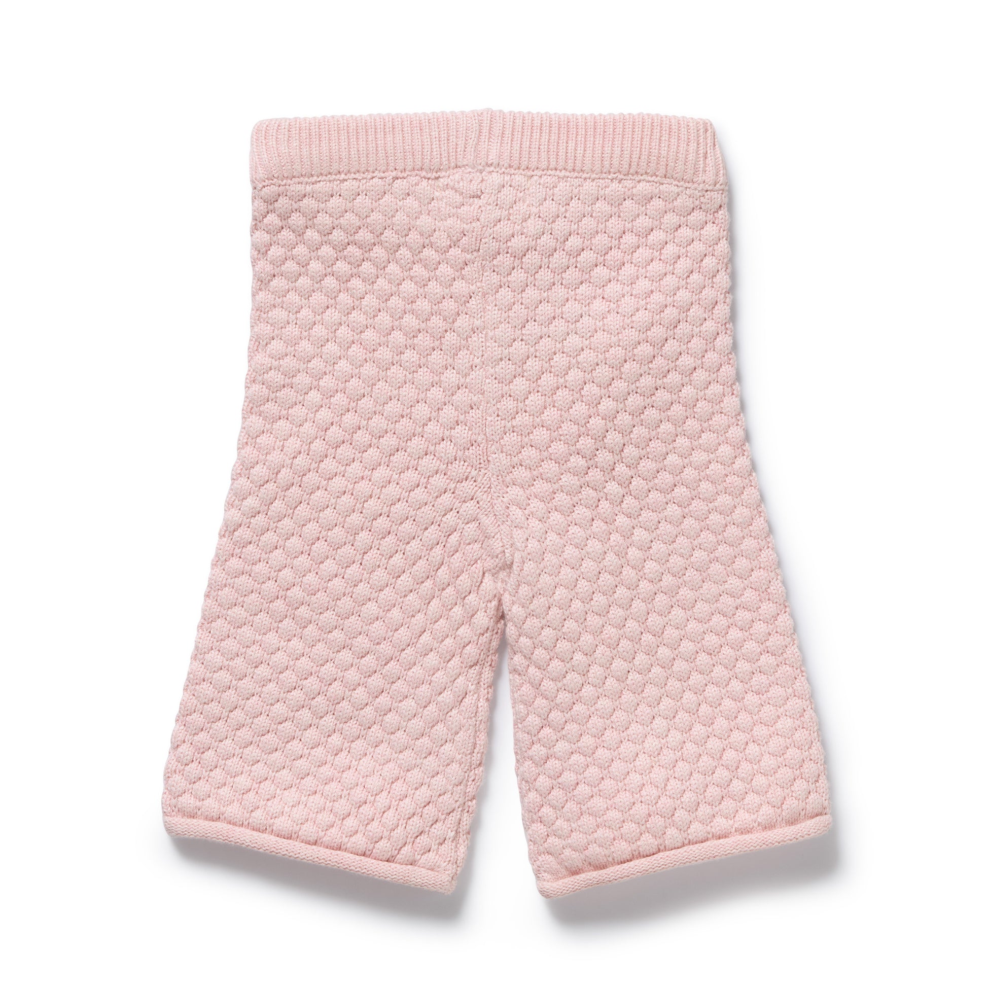 Wilson and Frenchy Girls Organic Knitted Bubble Pant - Marshmellow | Trousers | Bon Bon Tresor