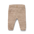 Wilson and Frenchy Baby Boy Organic Knitted Legging - Sandstone | Leggings | Bon Bon Tresor