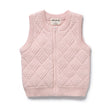 Wilson and Frenchy Baby Girl Organic Knitted Vest - Marshmellow | Sweaters & Knitwear | Bon Bon Tresor