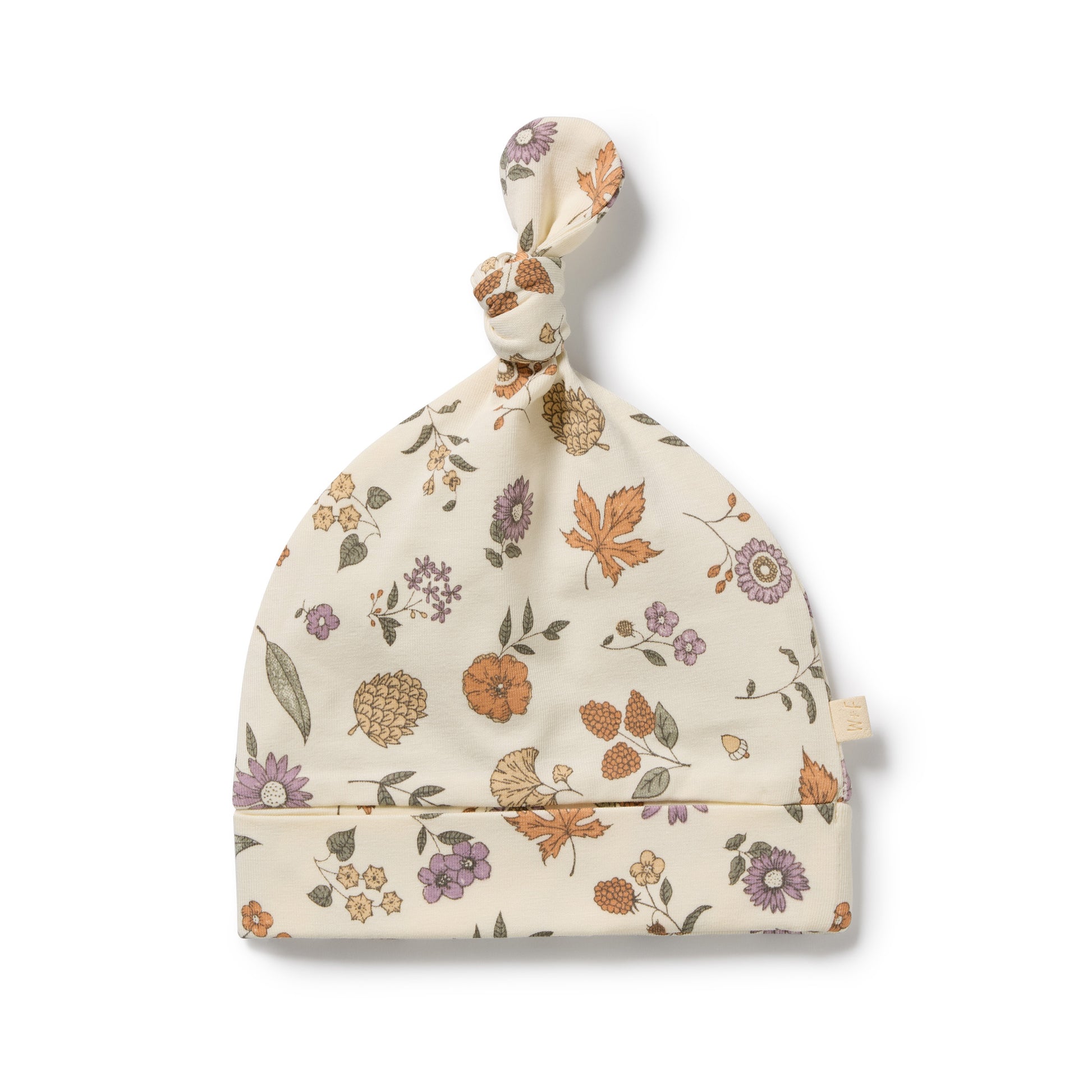 Wilson and Frenchy Baby Girls Organic Knot Hat - Maple Glow | Hats | Bon Bon Tresor
