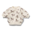 Wilson and Frenchy Baby Girls Organic Terry Sweat - Little Unicorn | Sweaters & Knitwear | Bon Bon Tresor