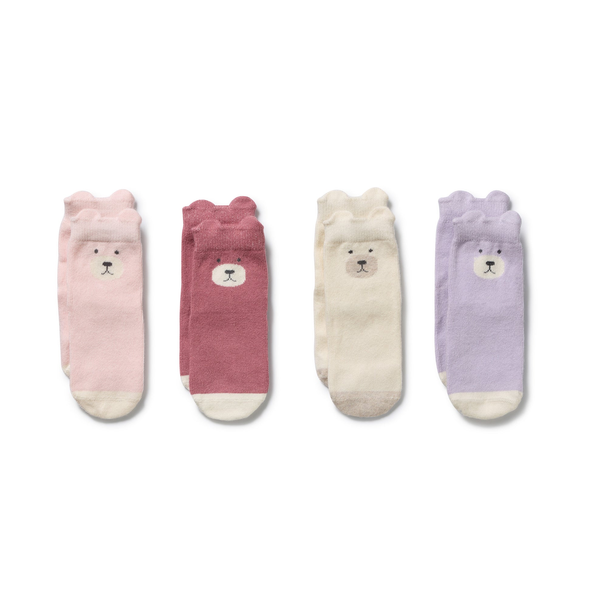 Wilson and Frenchy Girls Organic 4 Pack Baby Socks | Socks | Bon Bon Tresor