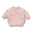 Wilson and Frenchy Girls Organic Knitted Bubble Jumper - Marshmellow | Sweaters & Knitwear | Bon Bon Tresor