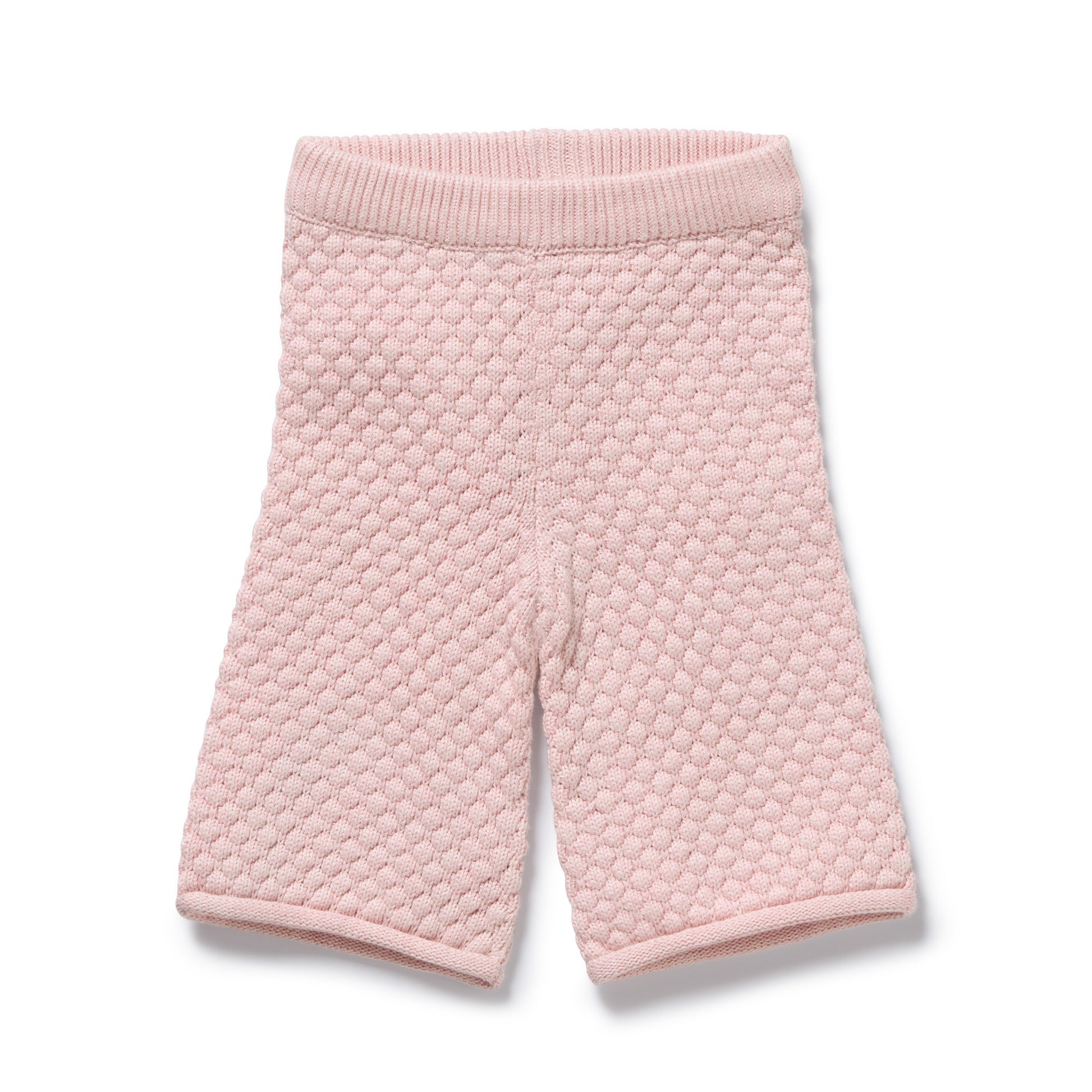 Wilson and Frenchy Girls Organic Knitted Bubble Pant - Marshmellow | Trousers | Bon Bon Tresor