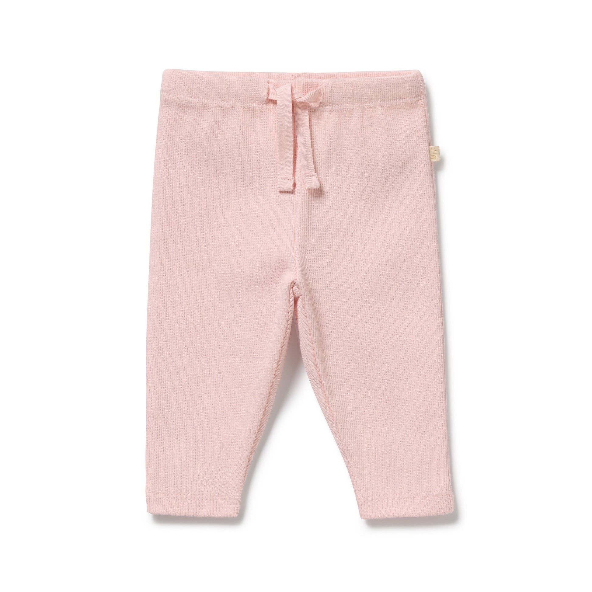 Wilson and Frenchy Girls Organic Rib Legging - Strawberry Cream | Leggings | Bon Bon Tresor