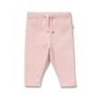 Wilson and Frenchy Girls Organic Rib Legging - Strawberry Cream | Leggings | Bon Bon Tresor