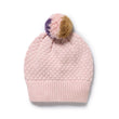 Wilson and Frenchy Organic Knitted Bubble Hat - Marshmellow | Hats | Bon Bon Tresor