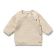 Wilson and Frenchy Organic Knitted Bubble Kimono Cardigan - Cream | Sweaters & Knitwear | Bon Bon Tresor