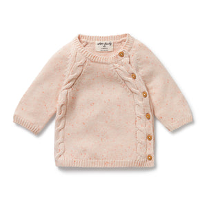 Wilson and Frenchy Organic Knitted Kimono Cardigan - Fairy Floss | Sweaters & Knitwear | Bon Bon Tresor
