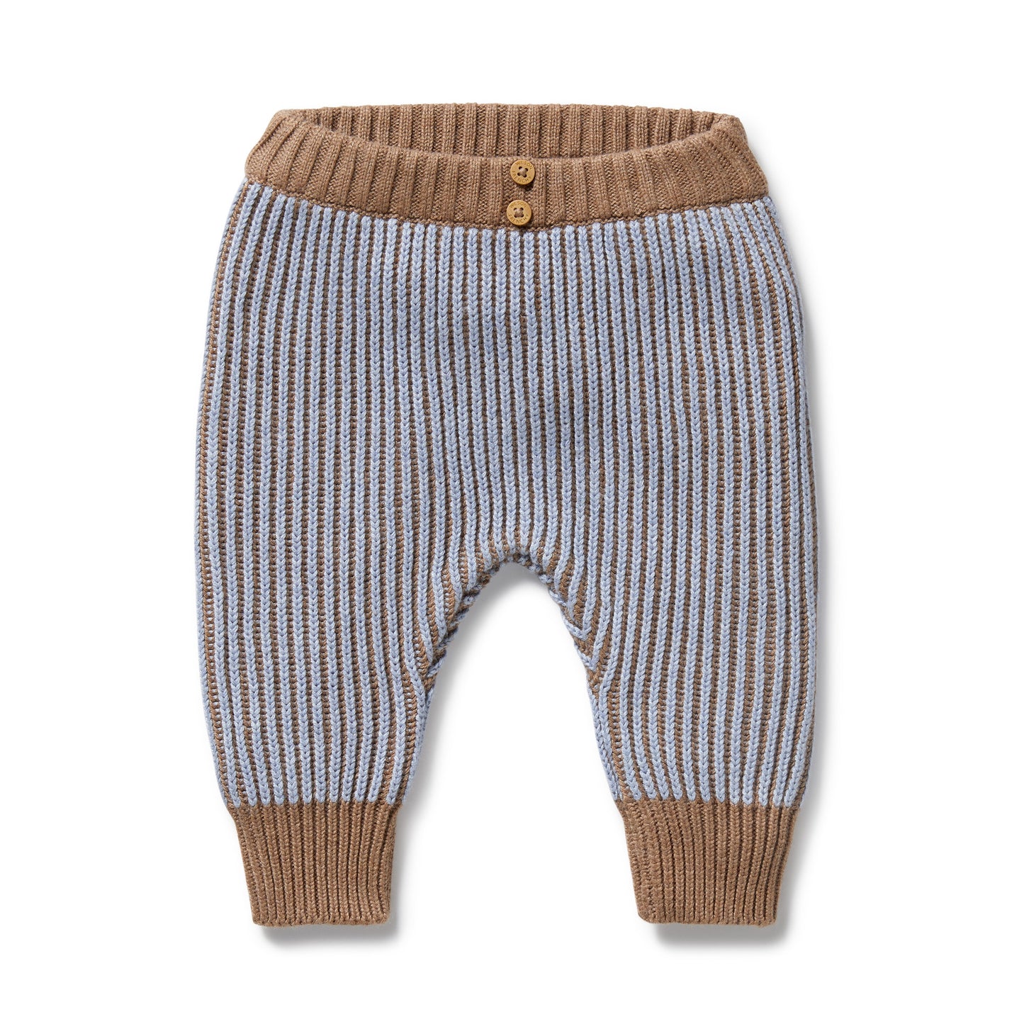 Wilson and Frenchy Organic Knitted Legging - Coco Blue Speckle | Leggings | Bon Bon Tresor