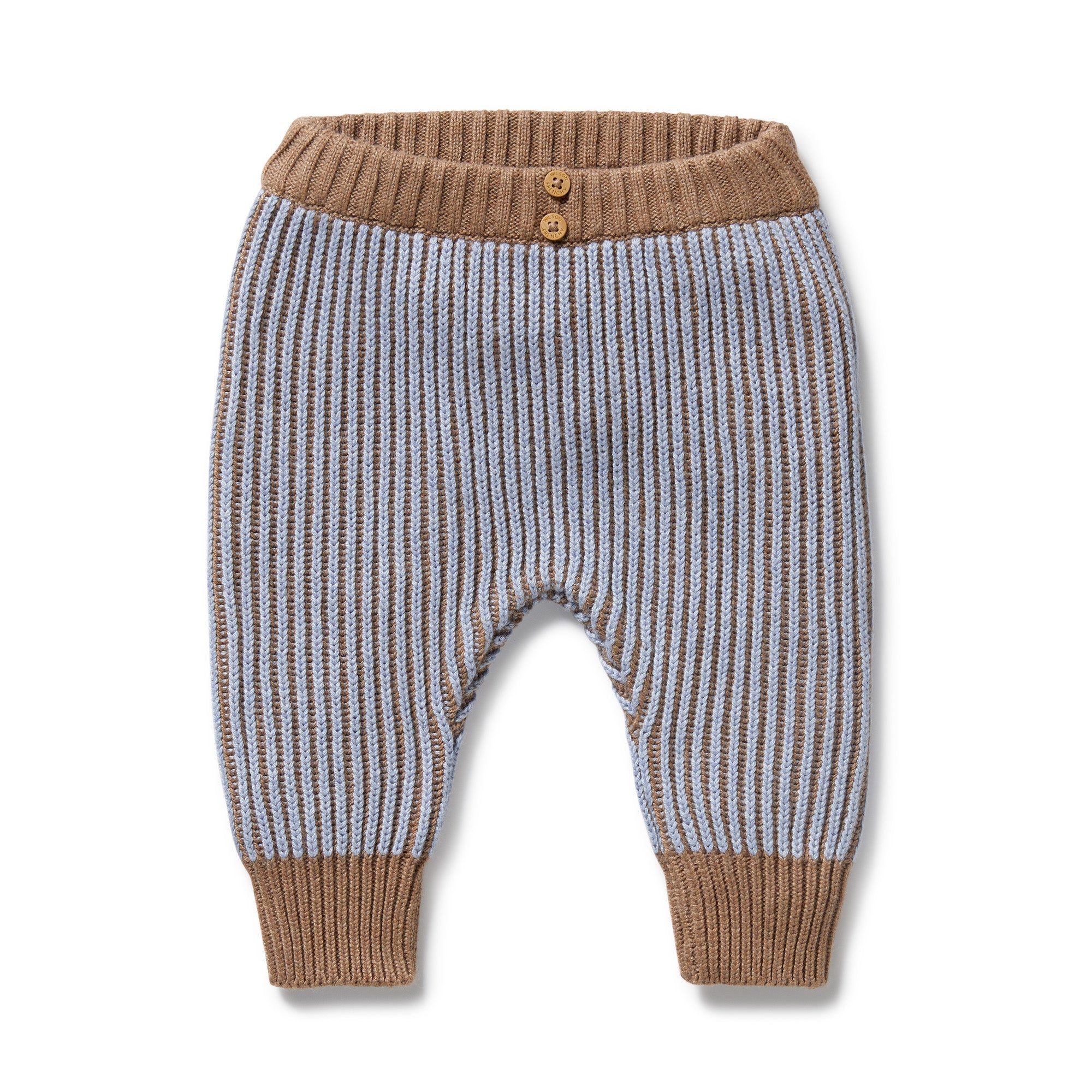 Wilson and Frenchy Organic Knitted Legging - Coco Blue Speckle | Pants & Shorts | Bon Bon Tresor