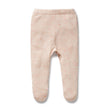 Wilson and Frenchy Organic Knitted Legging With Feet - Fairy Floss | Pants & Shorts | Bon Bon Tresor