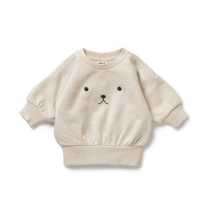 Wilson and Frenchy Organic Terry Sweat - Oatmeal | Sweaters & Knitwear | Bon Bon Tresor
