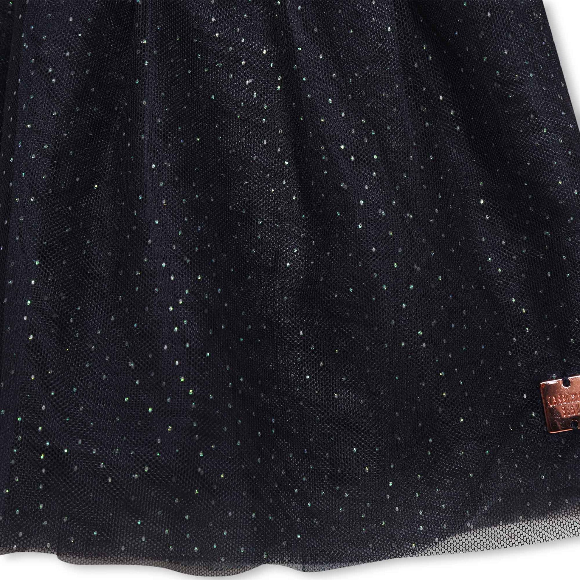 Carrement Beau Navy Knit Tulle Dress | Dresses & Skirts | Bon Bon Tresor