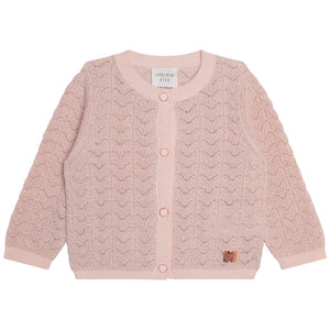 Carrement Beau Pink Metallic Yarn Knitted Cardigan | Sweaters & Knitwear | Bon Bon Tresor