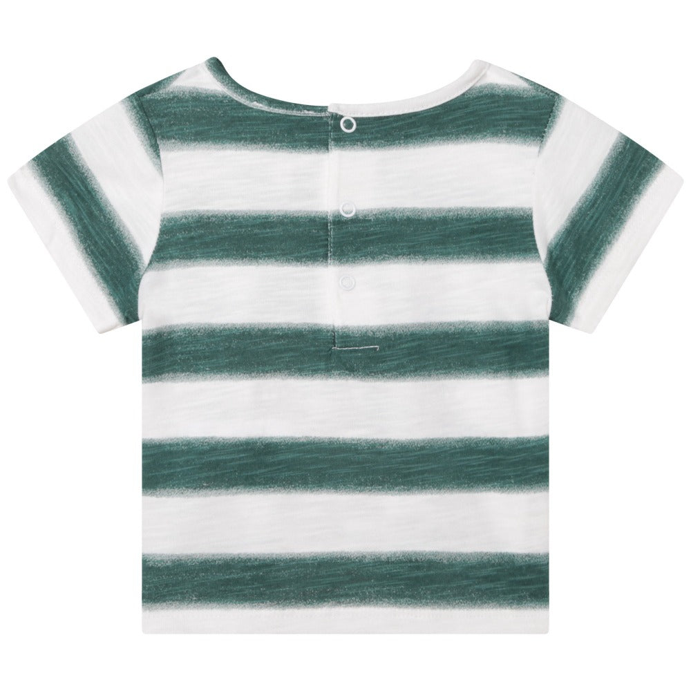 Carrement Beau Striped Slub Jersey T-Shirt