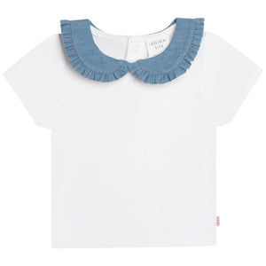 Carrement Beau Collared Denim T-Shirt | Tops & T-Shirts | Bon Bon Tresor